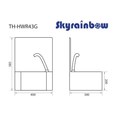 Handwaschbecken mit Kniebedienung – Bild 2