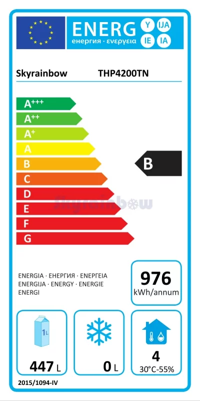 Kühltisch 4 Türen mit Aufkantung, Umluft, 223x70 – Bild 6