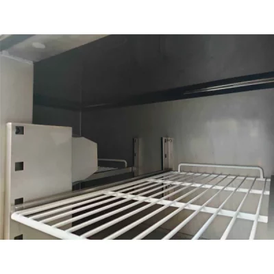 Saladette 3 Türen, 137 x 70 gebogener Glasaufbau, Klarglas – Bild 5
