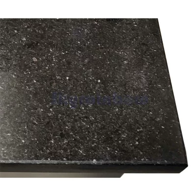 SNACK-Line, Kalte Theke, 5x GN1/1, Granit Star Galaxy schwarz, 188x82x85.5 OHNE Glasaufbau – Bild 3