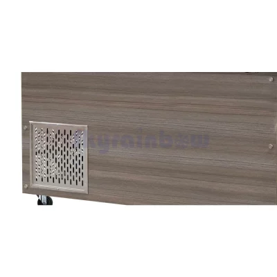 SNACK-Line, Kalte Theke, 4x GN1/1, Granit rosa-grau, 153x82x85.5 – Bild 3